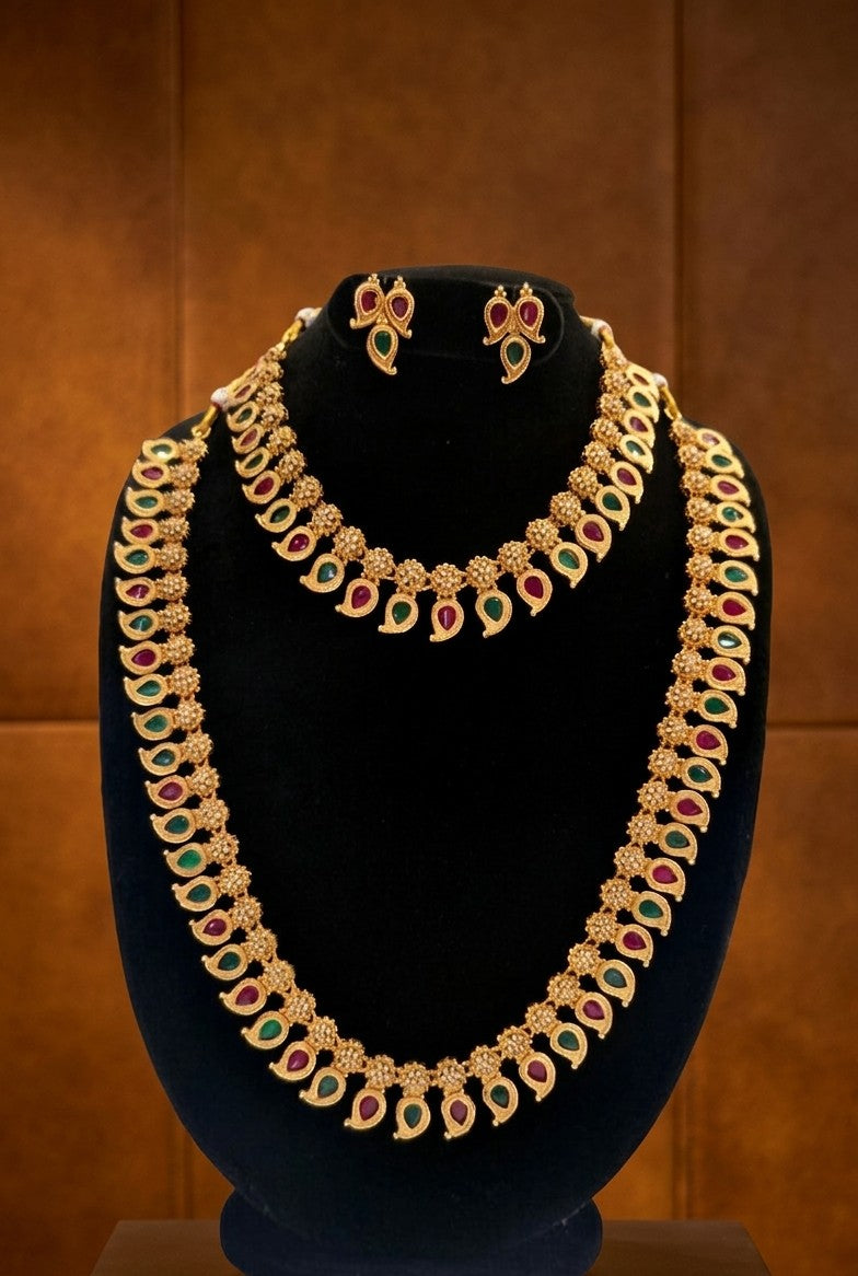 👑 Royal Mango-Mala Combo Set