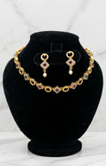 Heritage Polki-Style Gold-Plated Choker & Earring Set
