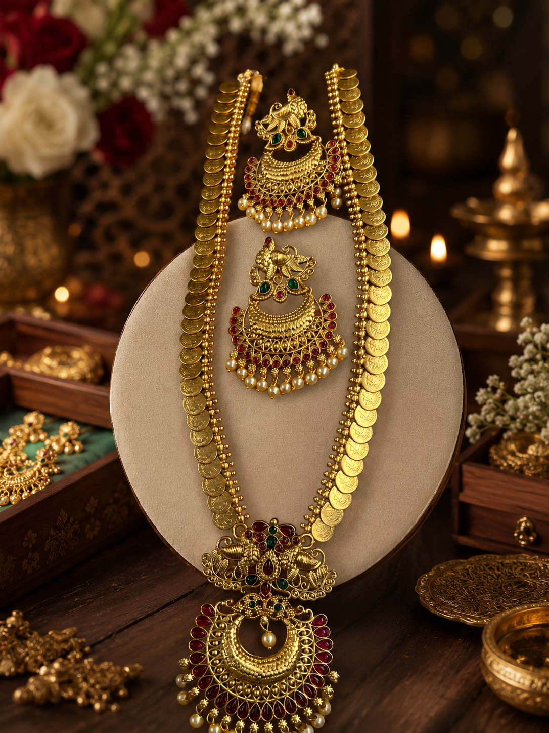 Regal Kasu Long Haram Set