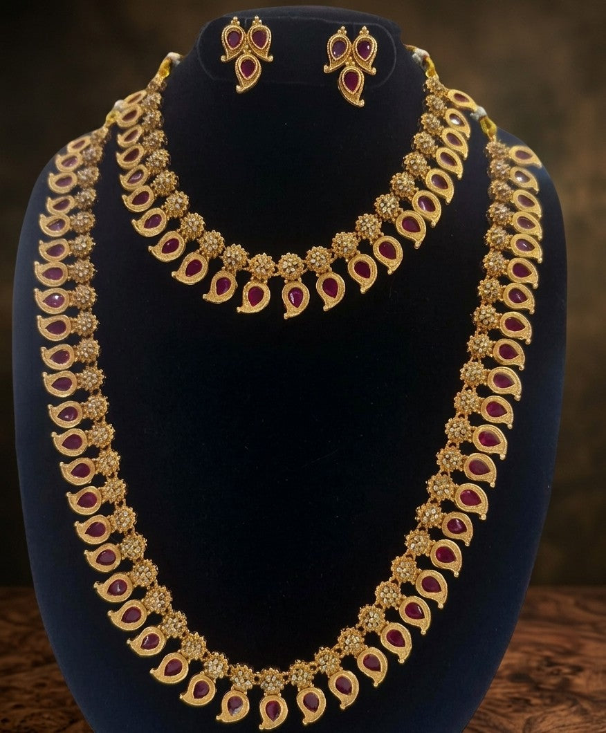 👑 Royal Mango-Mala Combo Set