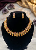 🪙 Antique Matte Gold Coin Choker Set 🪙