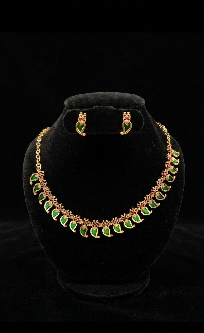 The Aadya Mango Necklace 💚