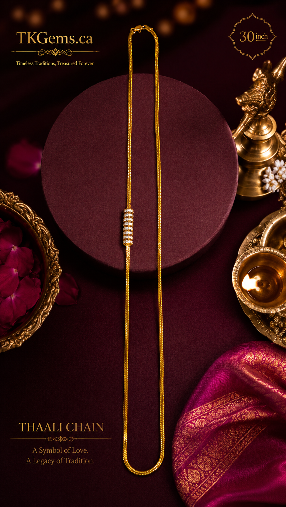Celeste 30-Inch Thaali Chain